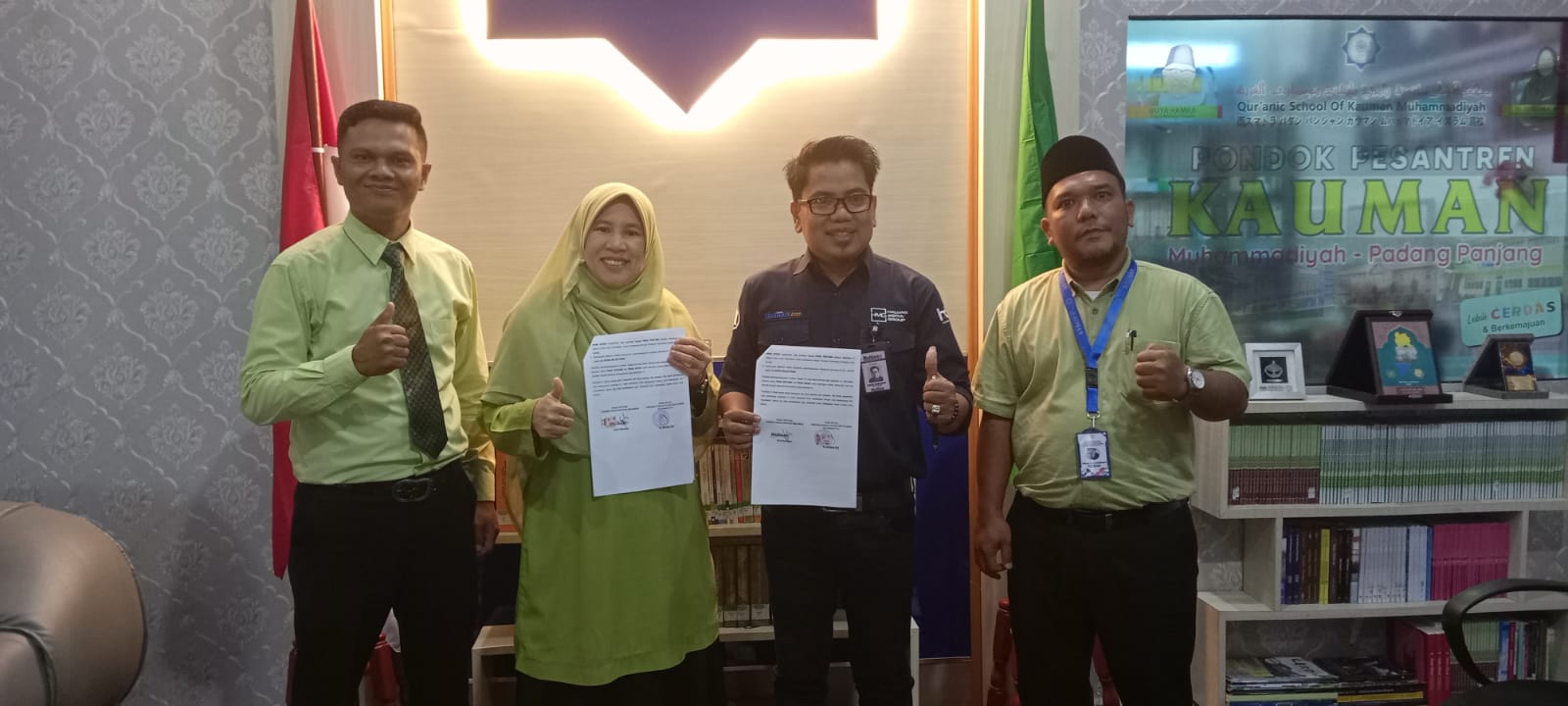 Perkuat Publikasi Media, Pondok Pesantren Kauman Muhammadiyah Jalin Kerjasama Dengan Harian Haluan