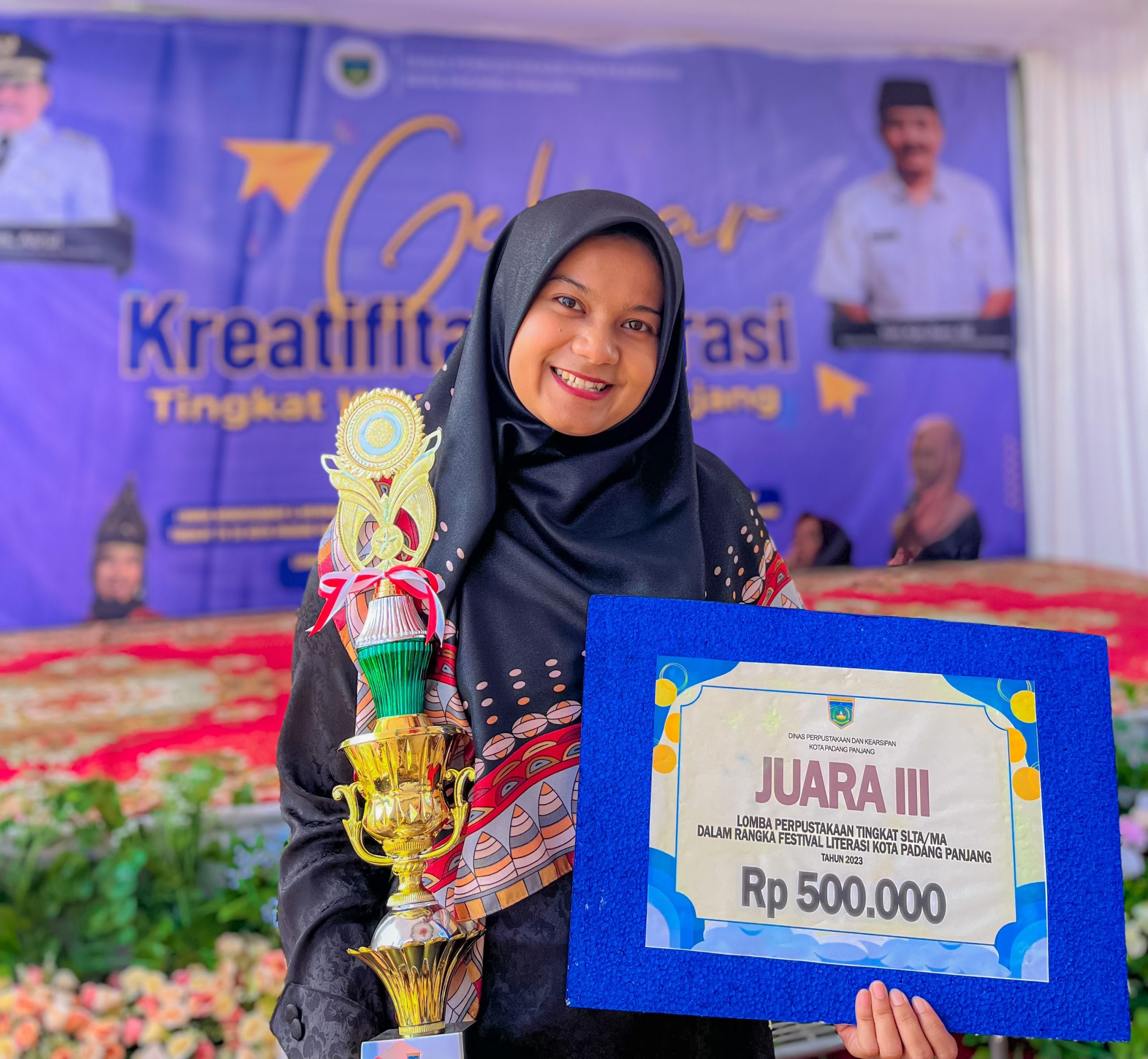 MA KMM Kauman Raih Juara 3 Lomba Perpustakaan Tingkat SLTA/MA di Festival Literasi Kota Padang Panjang