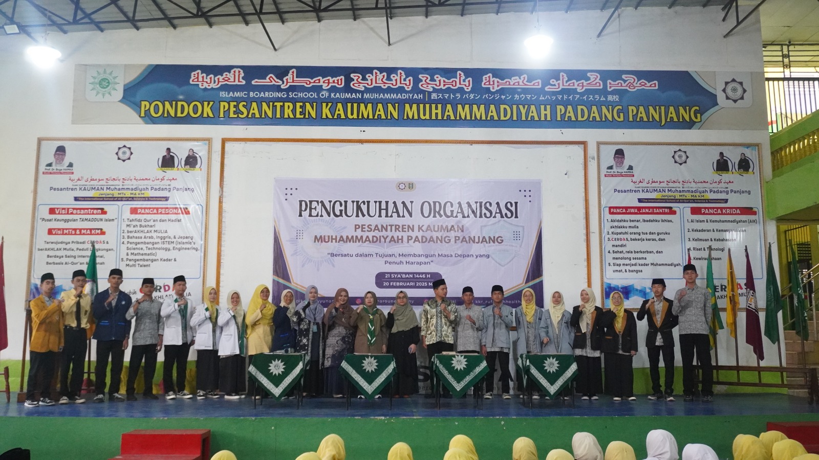 PR IPM Gelar Pengukuhan 4 Organisasi, Pesantren KAUMAN Muhammadiyah Padang Panjang Siap Cetak Generasi Berdaya Saing